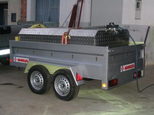 remolque carga hierro 2 ejes