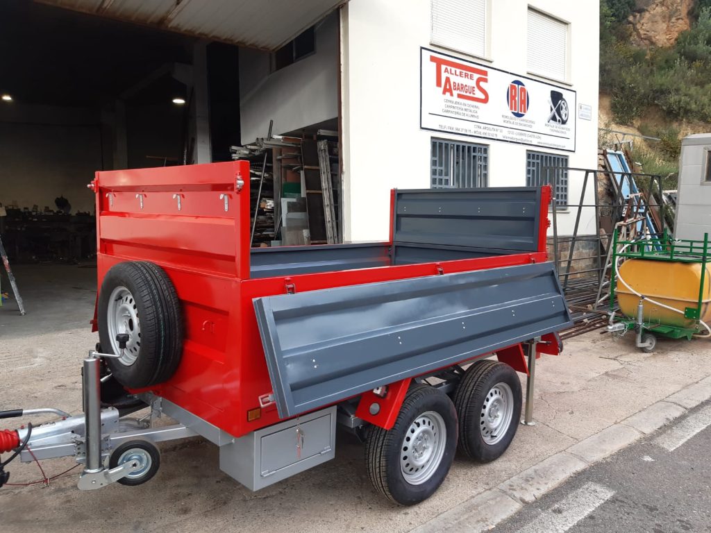 remolque carga hierro 2 ejes